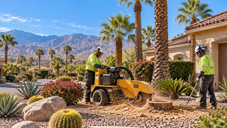 Stump Grinding in the Coachella Valley