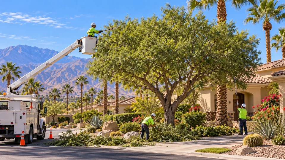 Tree Trimming in the Coachella Valley