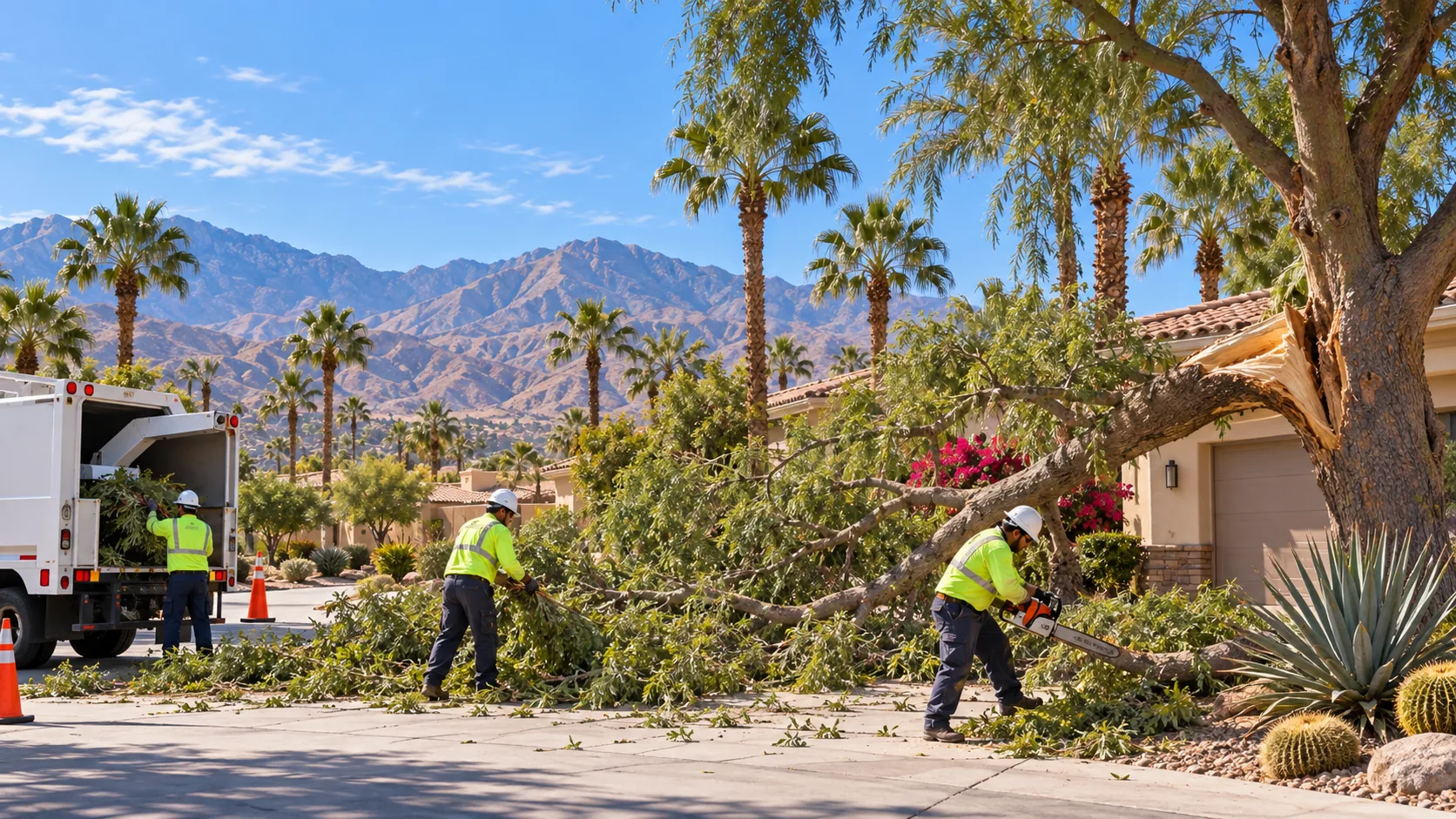 Emergency tree service in the Coachella Valley